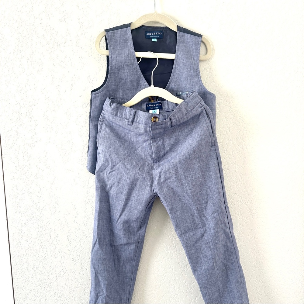 Boy Blue Suit Vest and Pants Set Size 5